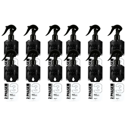 Nish Man 2-Phasen-Bart- und Haarspülung MILK THERAPY 400 ml - 12 Pack