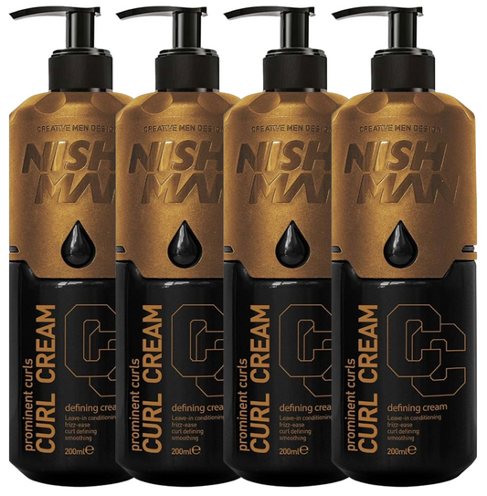 Nish Man Krulcrème 200 ml 4-Pack