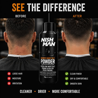 Nish Man Barber Shave Talkumpuder 180g