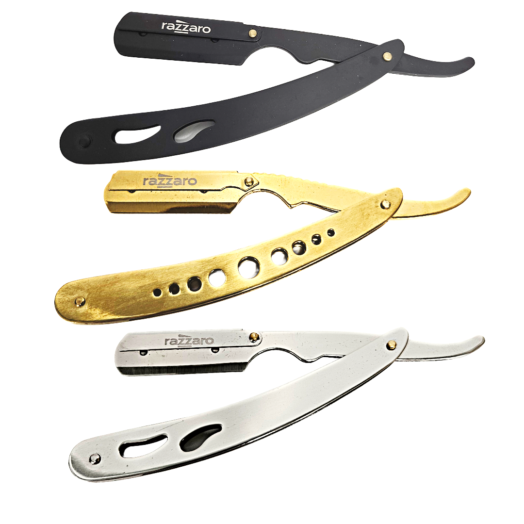 Razzaro Razor + 100 American Razor Blades Zwart