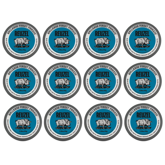 Reuzel Blue Extreme Hold Matte Pomade 95Gr. - 12 PIECES NEW!