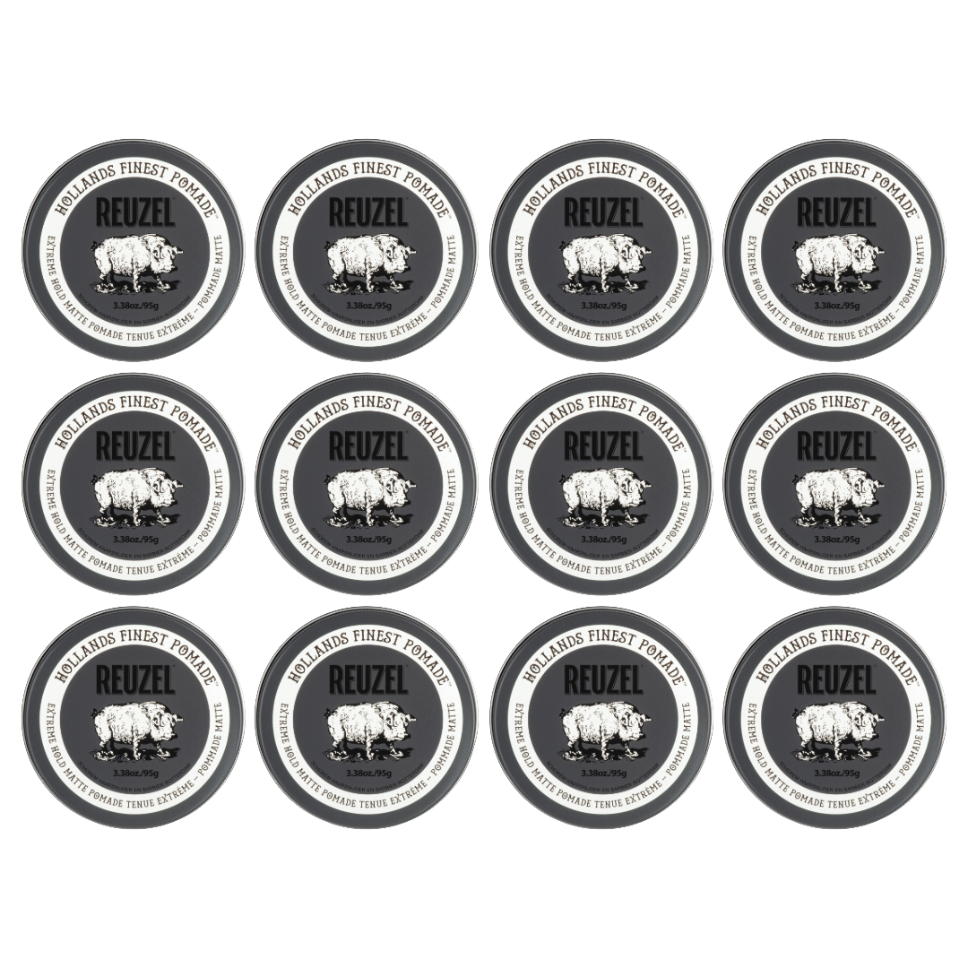 Reuzel Extreme Hold Matte Pomade 95g - NEW! 12-Pack