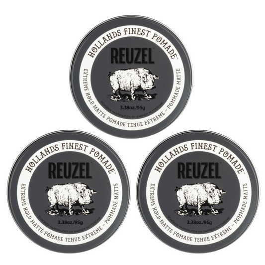 Reuzel Extreme Hold Matte Pomade 95 g – NEU! 3 Pack