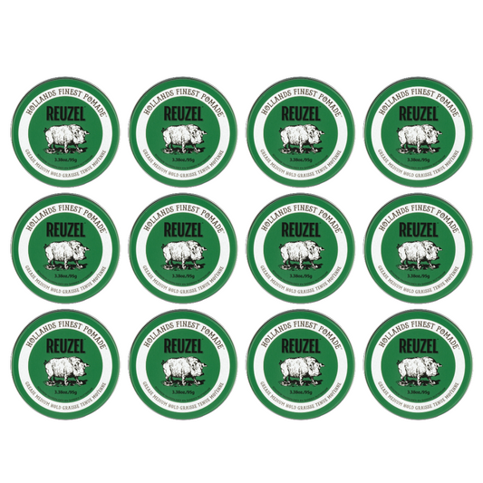 Reuzel Pomade Green Medium Hold 95gr New. 12 Pack