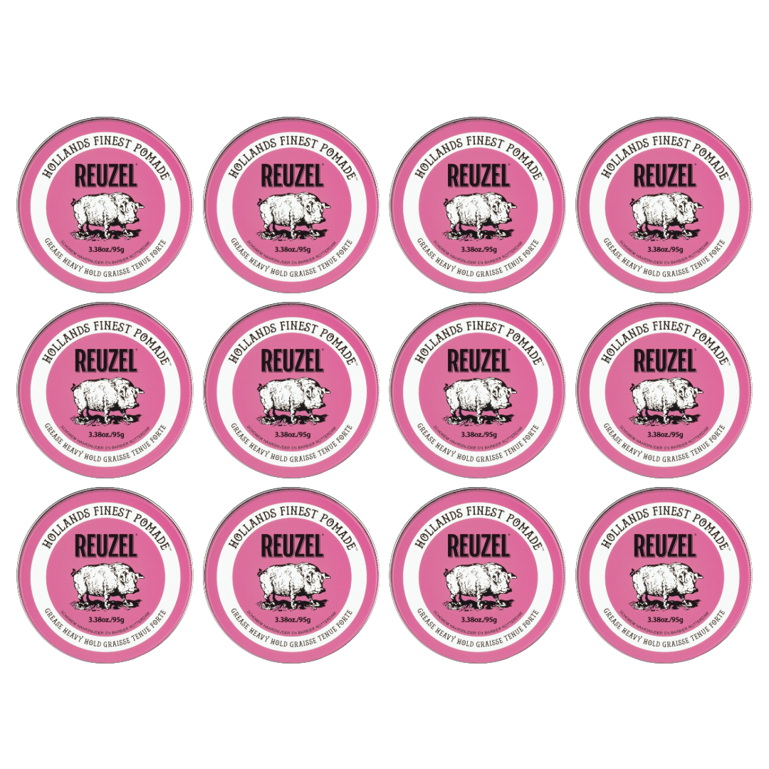 Reuzel Pomade Pink Heavy Hold 95 gr New. 12 Pack