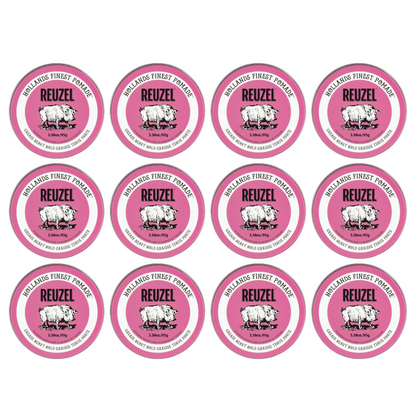 Reuzel Pomade Pink Heavy Hold 95 gr New. 12 Pack
