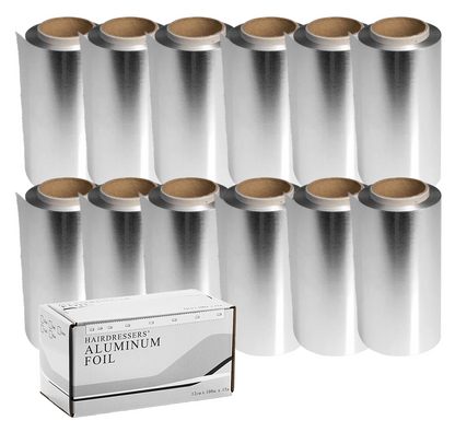 Gladde aluminiumfolie 100m, zilver 12-Pack