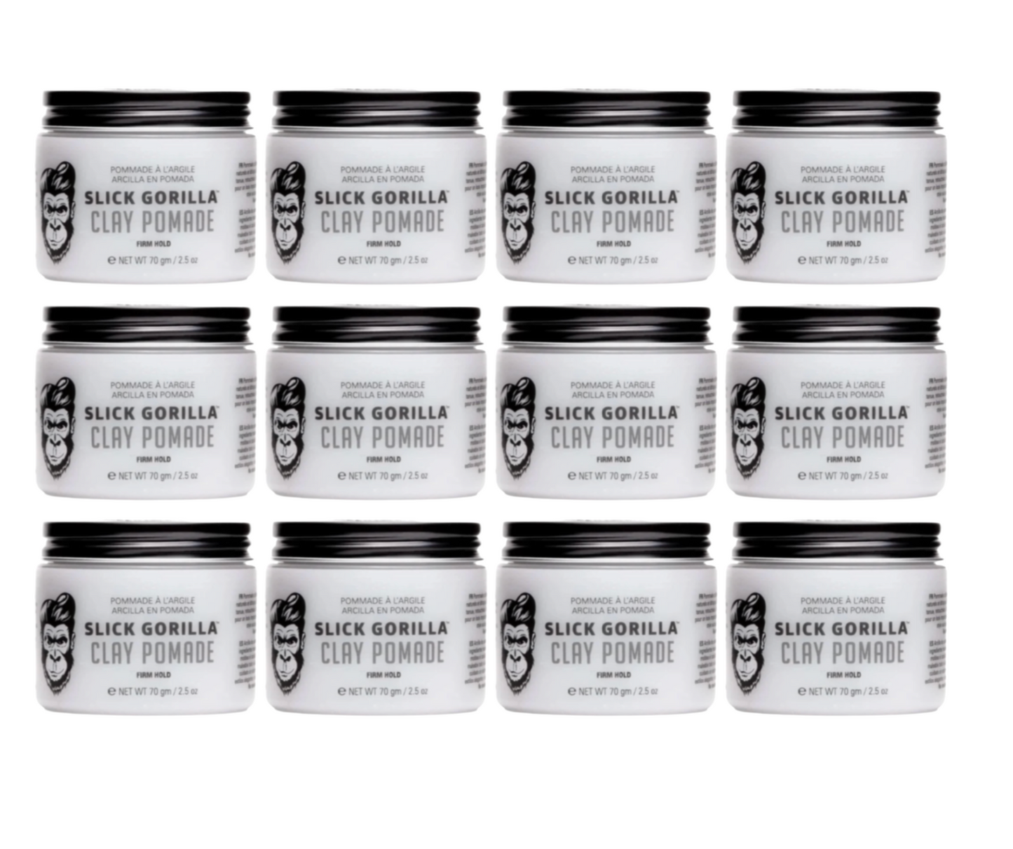 Slick Gorilla Clay Pomade 70g 12-Pack