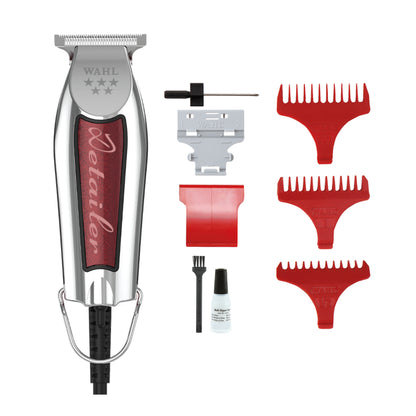 Wahl Detailer 5-Star T-Wide 40,6mm Chroom/Rood